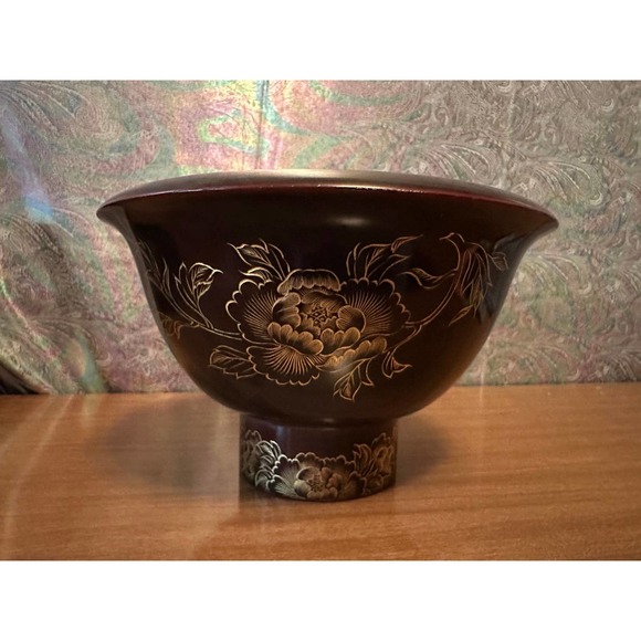 Vintage Large Handmade in occupied Japan (1945/1951) metal bowl/serving dish90 - Picture 2 of 10